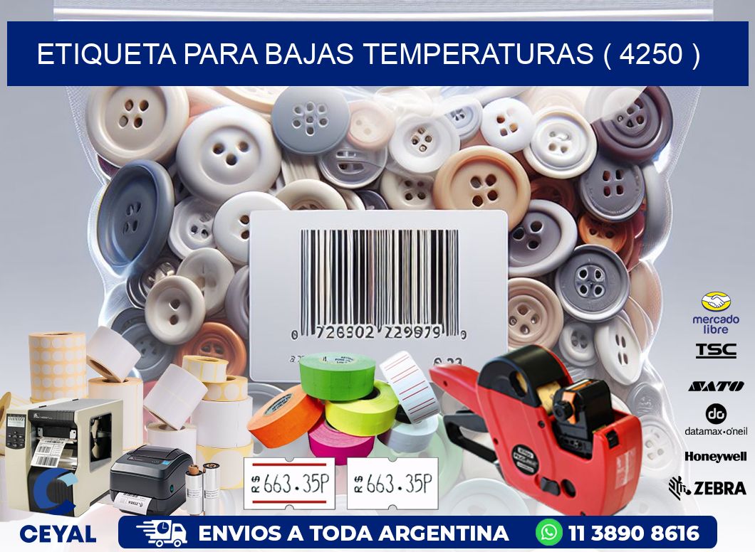 ETIQUETA PARA BAJAS TEMPERATURAS ( 4250 )