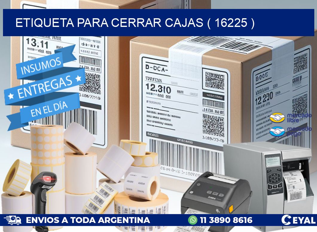 ETIQUETA PARA CERRAR CAJAS ( 16225 )