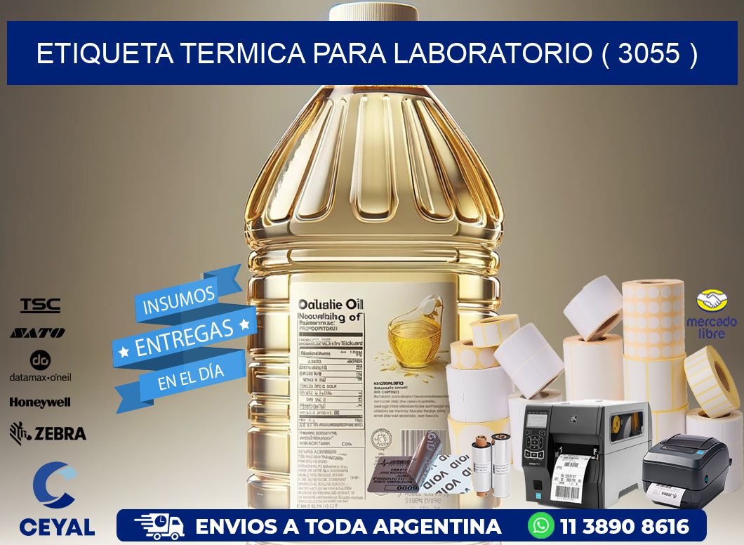 ETIQUETA TERMICA PARA LABORATORIO ( 3055 )