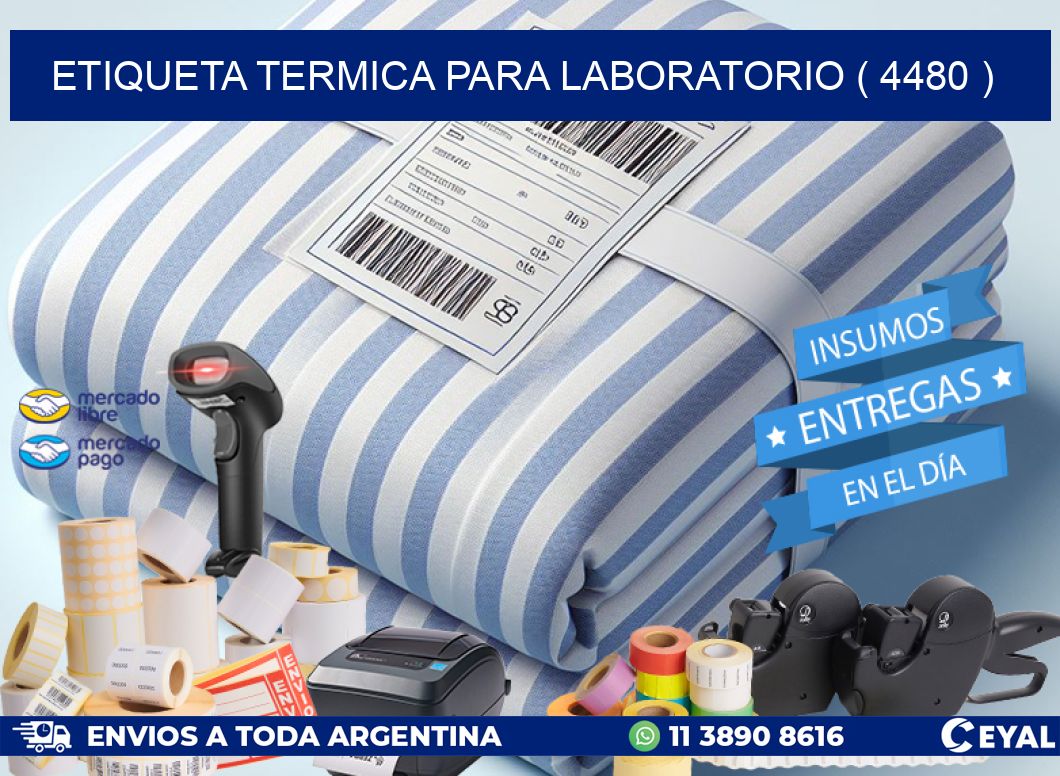 ETIQUETA TERMICA PARA LABORATORIO ( 4480 )
