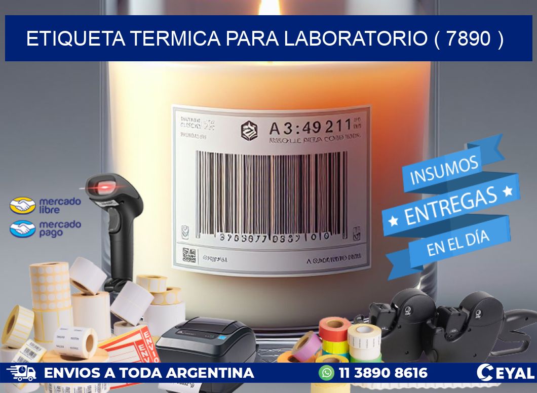 ETIQUETA TERMICA PARA LABORATORIO ( 7890 )
