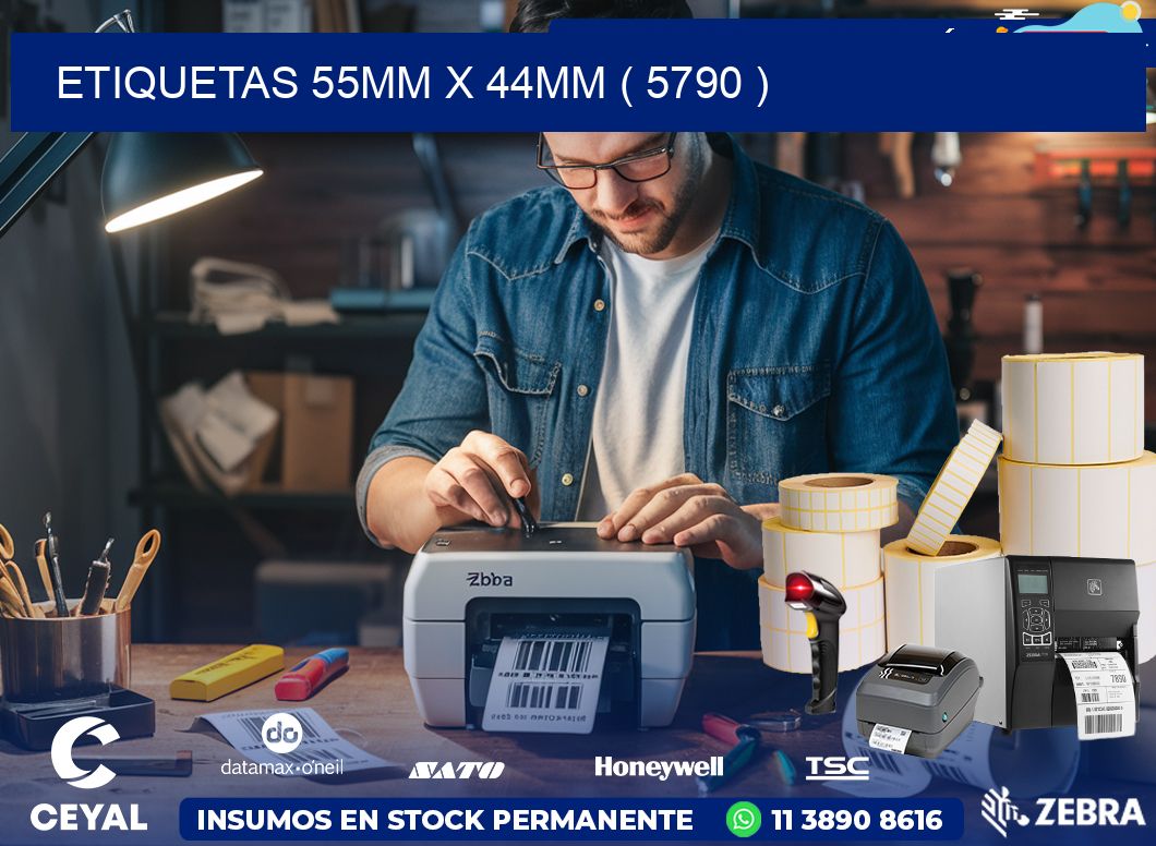 ETIQUETAS 55MM X 44MM ( 5790 )