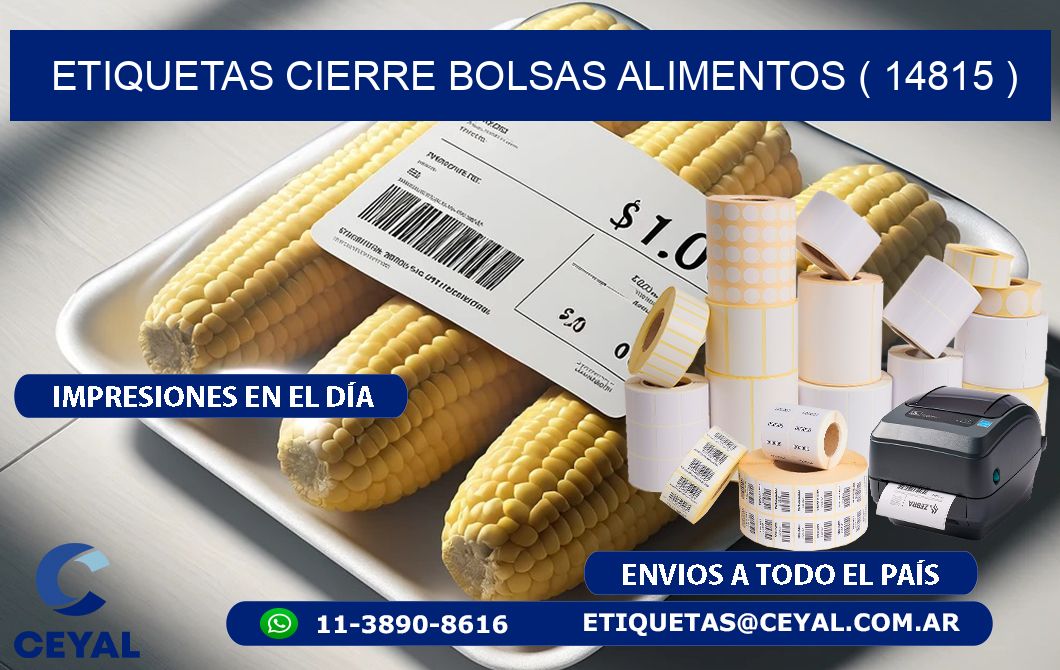 ETIQUETAS CIERRE BOLSAS ALIMENTOS ( 14815 )