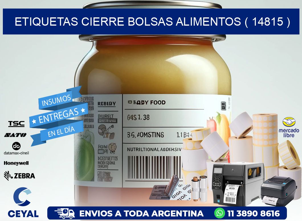 ETIQUETAS CIERRE BOLSAS ALIMENTOS ( 14815 )