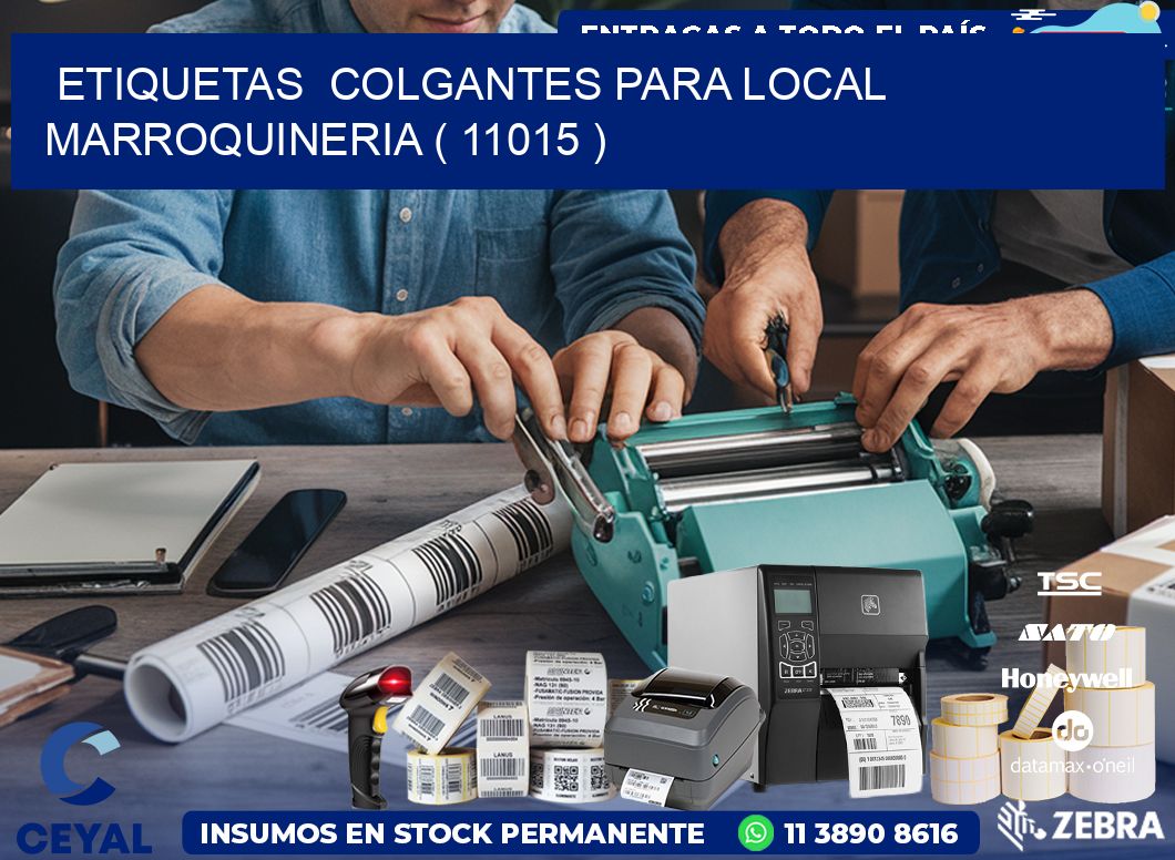 ETIQUETAS  COLGANTES PARA LOCAL MARROQUINERIA ( 11015 )