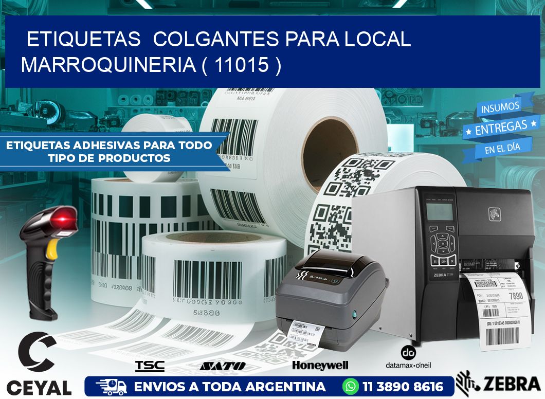 ETIQUETAS  COLGANTES PARA LOCAL MARROQUINERIA ( 11015 )