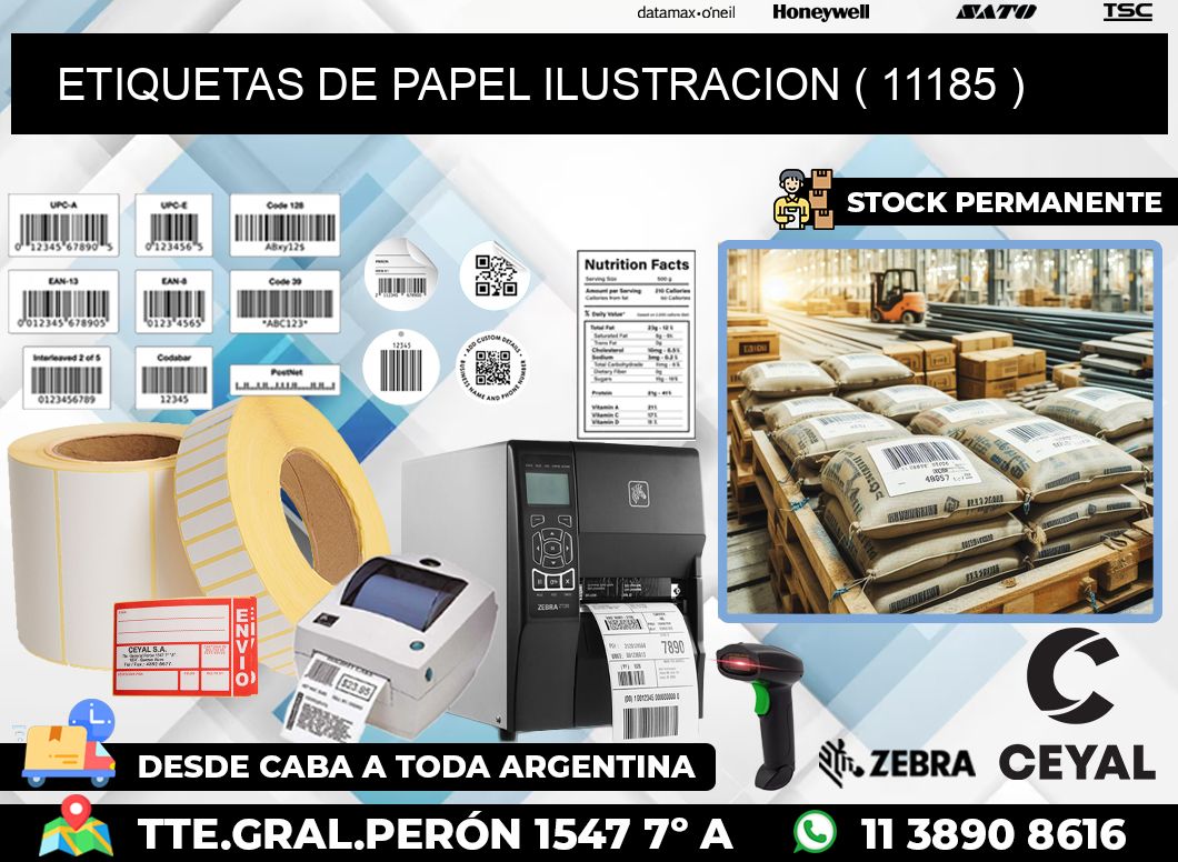 ETIQUETAS DE PAPEL ILUSTRACION ( 11185 )