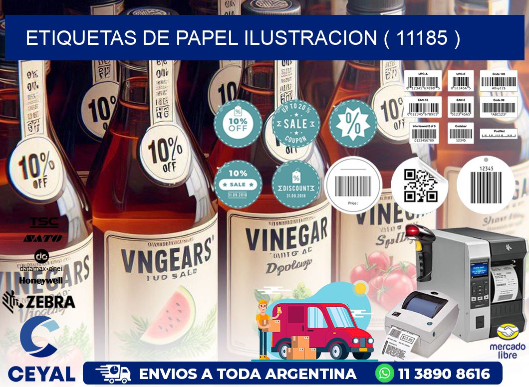 ETIQUETAS DE PAPEL ILUSTRACION ( 11185 )