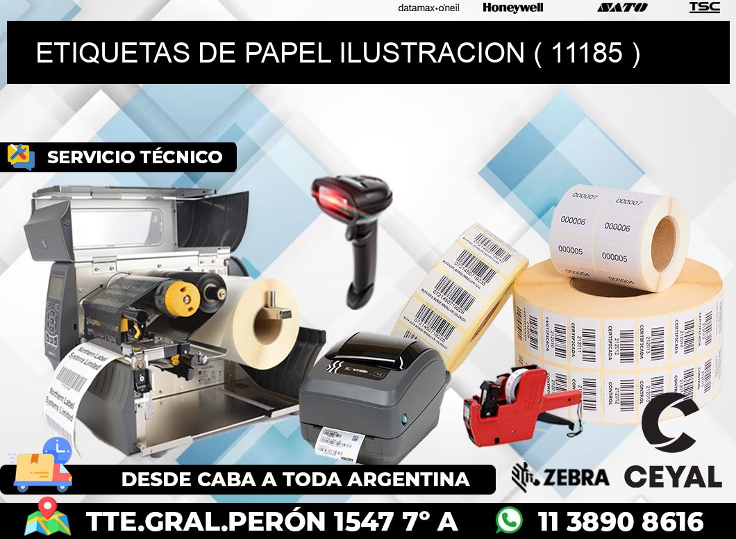 ETIQUETAS DE PAPEL ILUSTRACION ( 11185 )