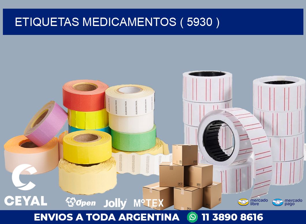 ETIQUETAS MEDICAMENTOS ( 5930 )