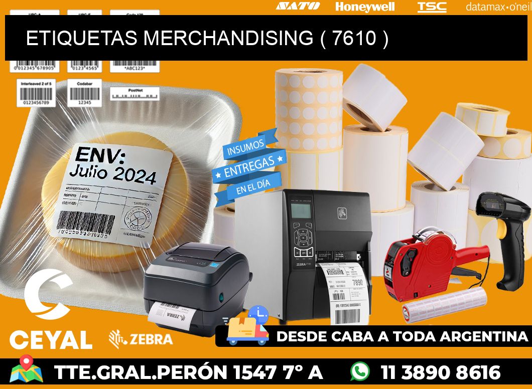 ETIQUETAS MERCHANDISING ( 7610 )