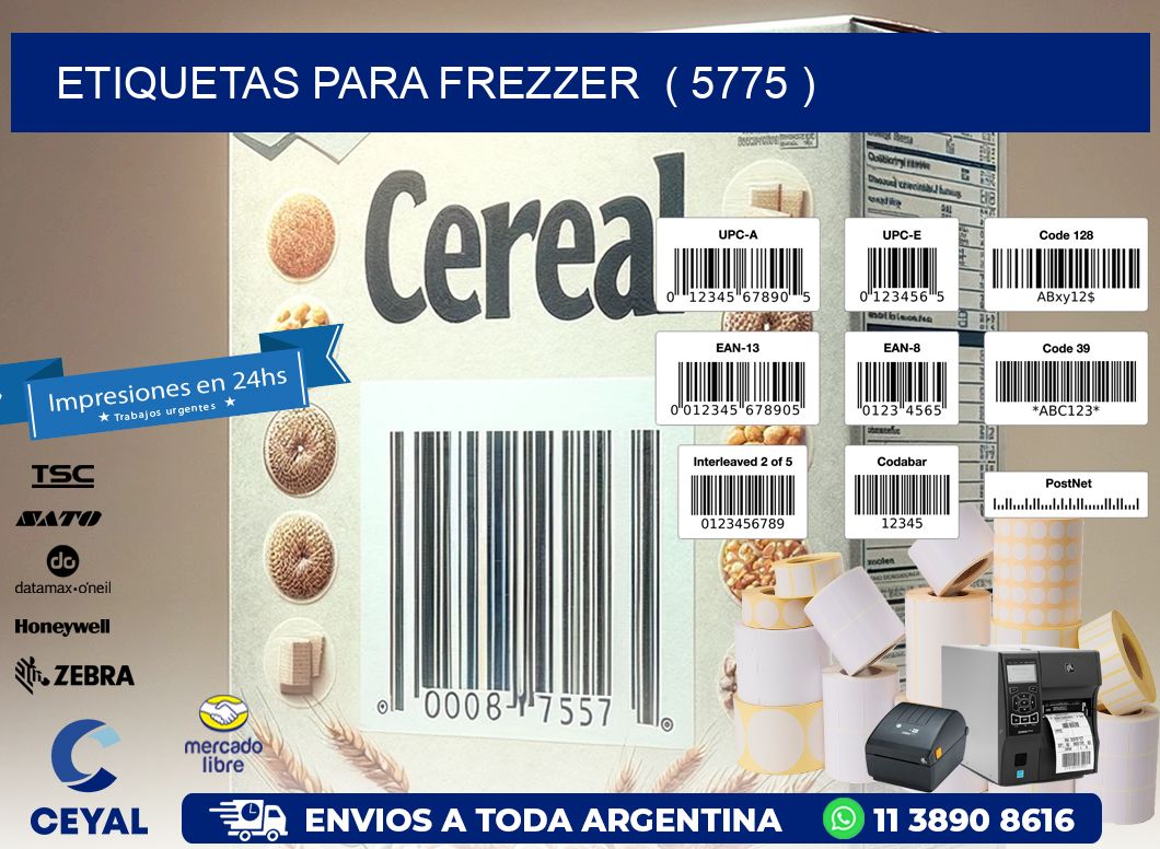 ETIQUETAS PARA FREZZER  ( 5775 )