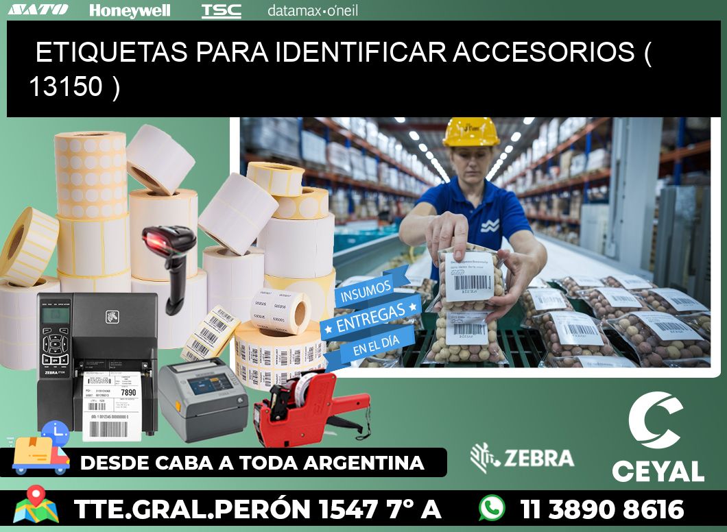 ETIQUETAS PARA IDENTIFICAR ACCESORIOS ( 13150 )