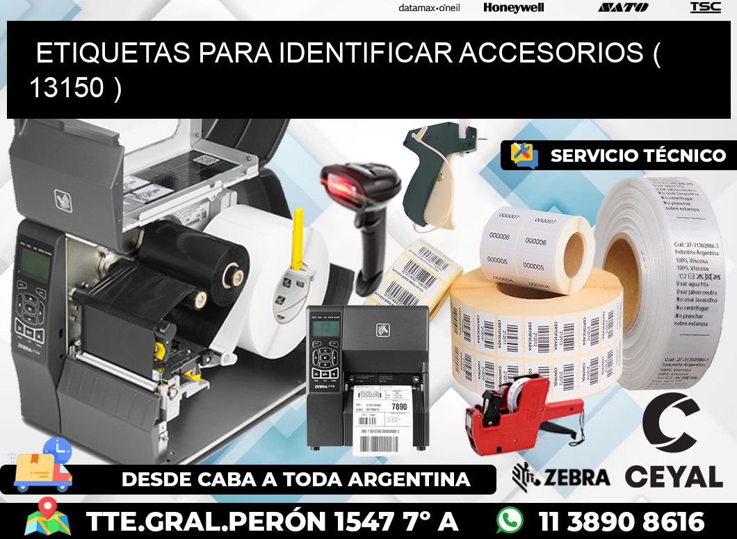 ETIQUETAS PARA IDENTIFICAR ACCESORIOS ( 13150 )