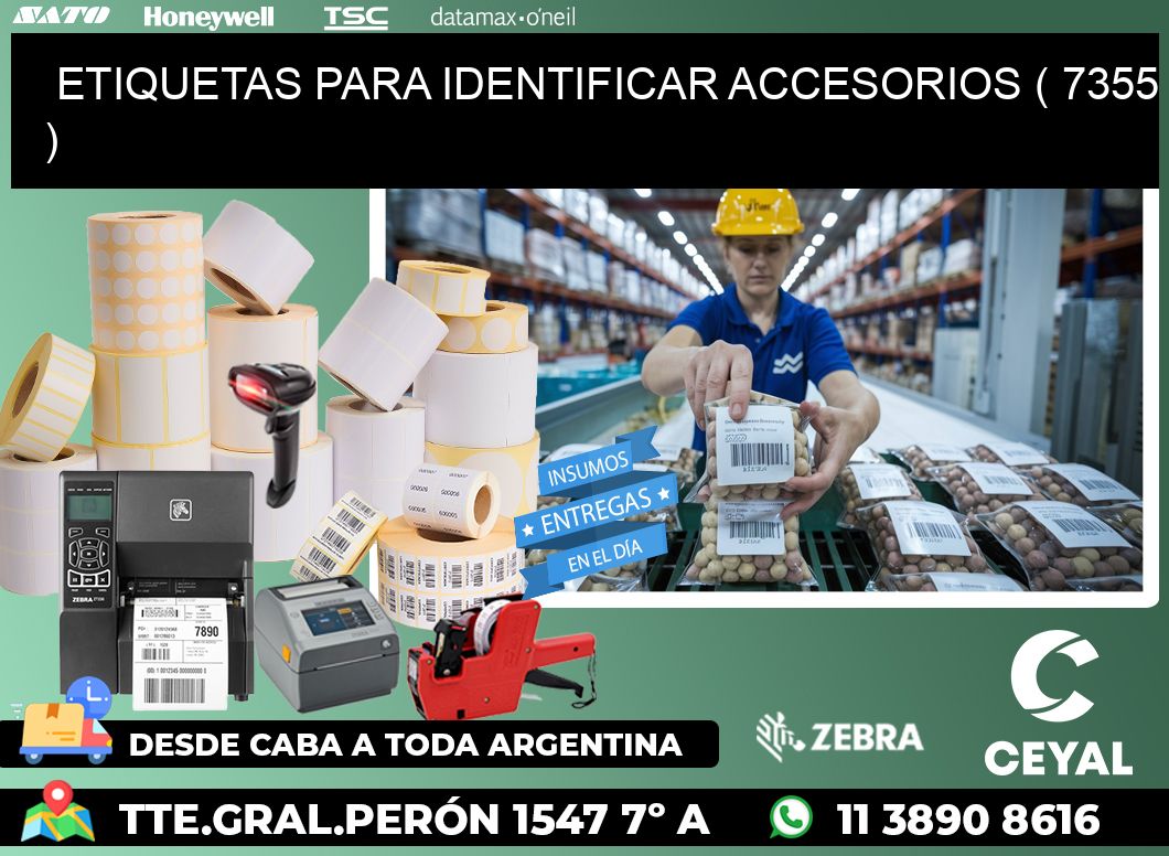 ETIQUETAS PARA IDENTIFICAR ACCESORIOS ( 7355 )