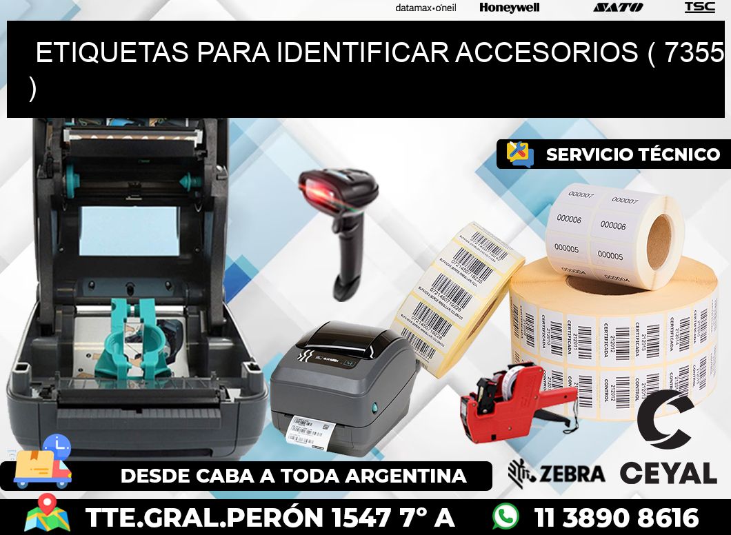 ETIQUETAS PARA IDENTIFICAR ACCESORIOS ( 7355 )