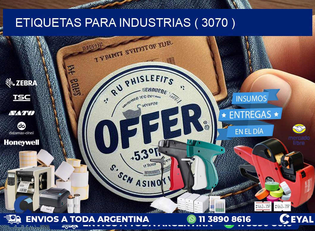 ETIQUETAS PARA INDUSTRIAS ( 3070 )