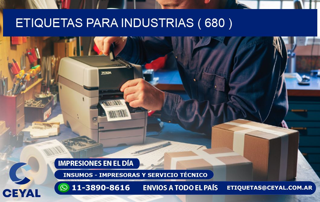 ETIQUETAS PARA INDUSTRIAS ( 680 )