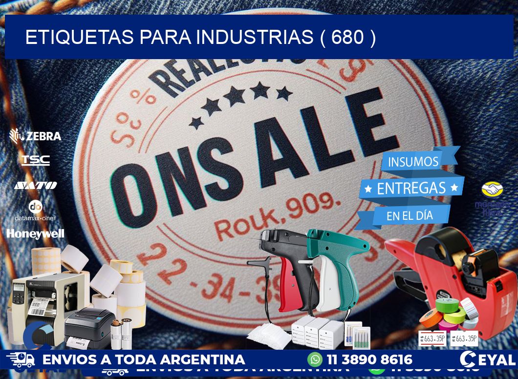 ETIQUETAS PARA INDUSTRIAS ( 680 )