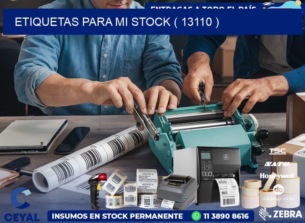 ETIQUETAS PARA MI STOCK ( 13110 )