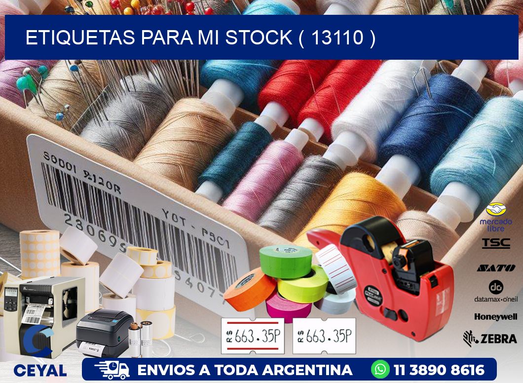 ETIQUETAS PARA MI STOCK ( 13110 )