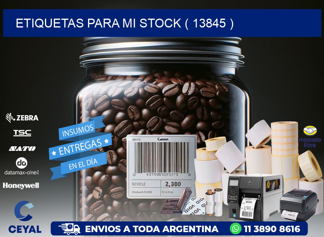 ETIQUETAS PARA MI STOCK ( 13845 )