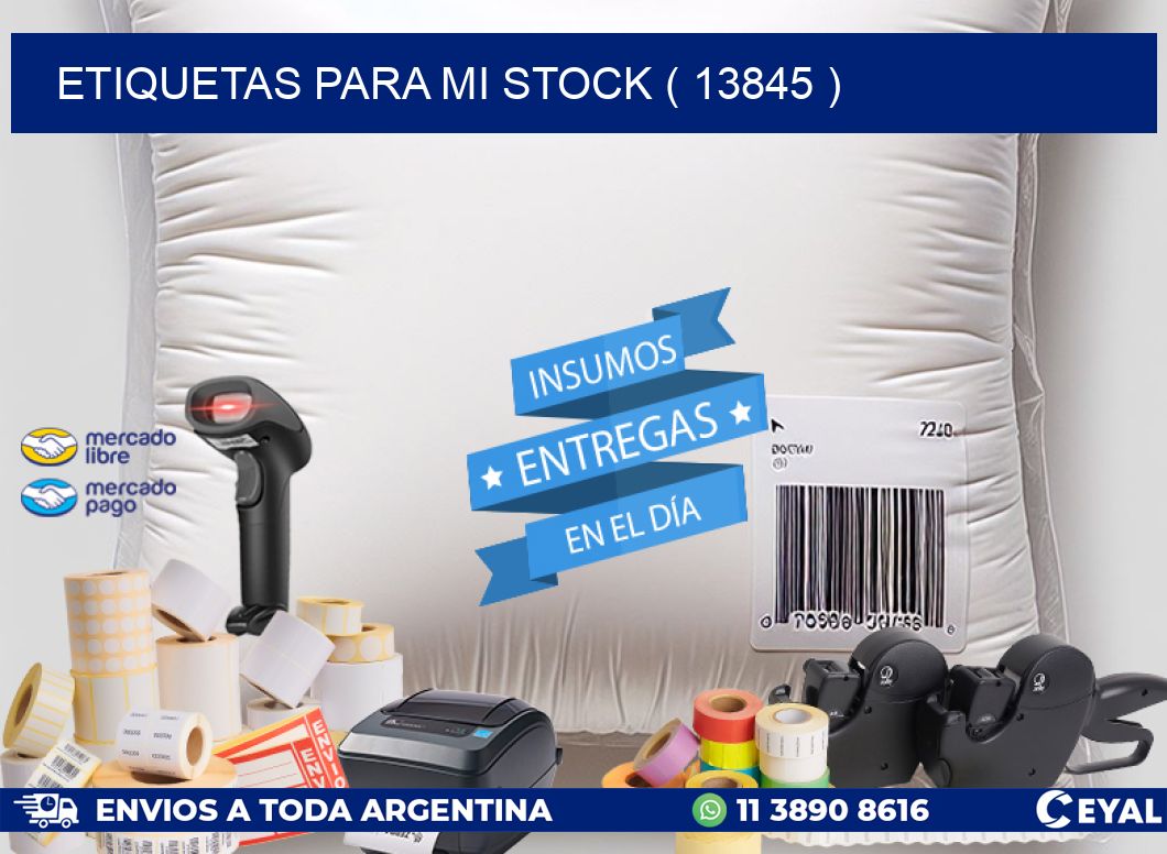 ETIQUETAS PARA MI STOCK ( 13845 )