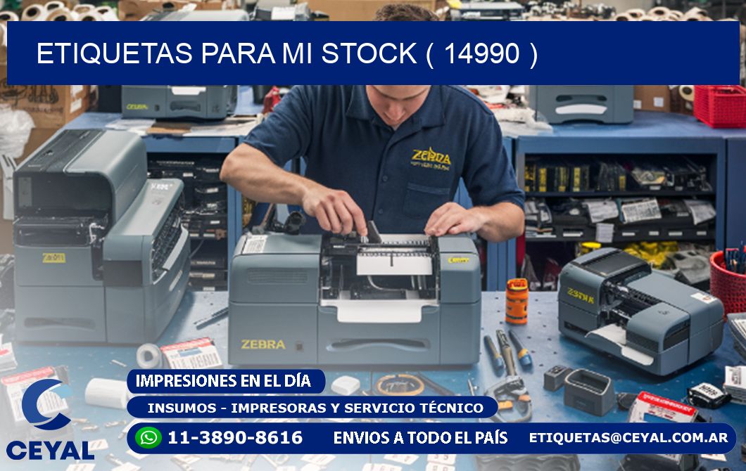 ETIQUETAS PARA MI STOCK ( 14990 )