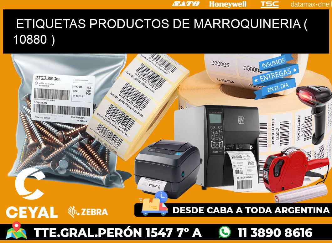 ETIQUETAS PRODUCTOS DE MARROQUINERIA ( 10880 )