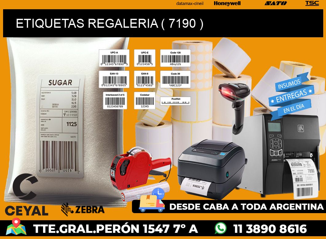 ETIQUETAS REGALERIA ( 7190 )