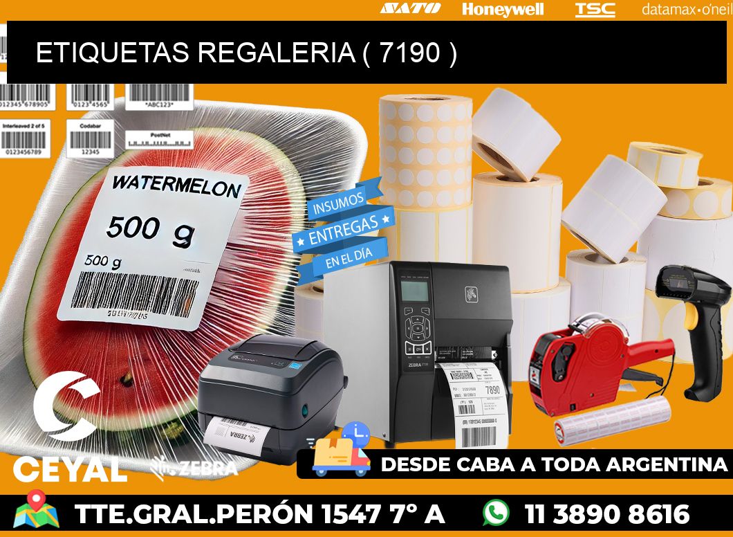 ETIQUETAS REGALERIA ( 7190 )