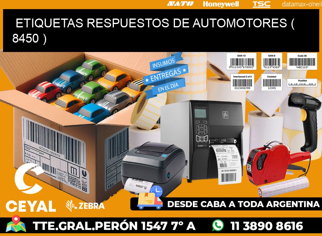 ETIQUETAS RESPUESTOS DE AUTOMOTORES ( 8450 )