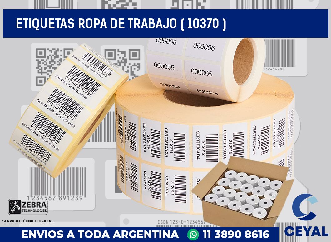 ETIQUETAS ROPA DE TRABAJO ( 10370 )