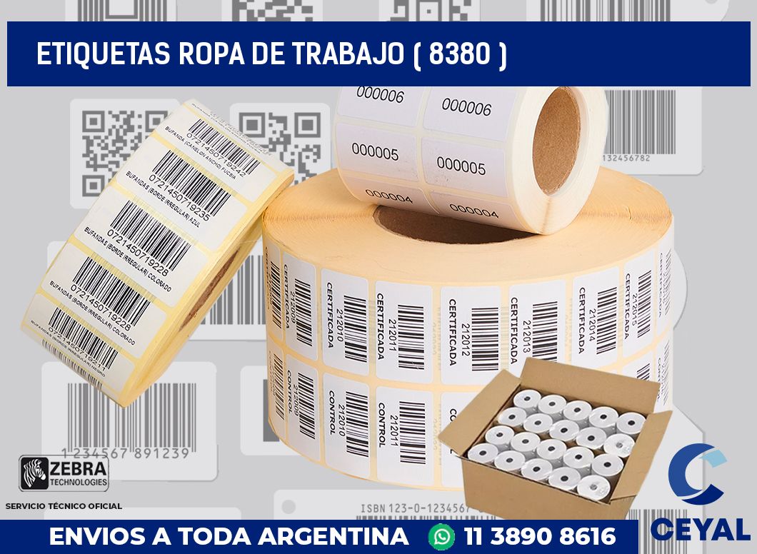 ETIQUETAS ROPA DE TRABAJO ( 8380 )