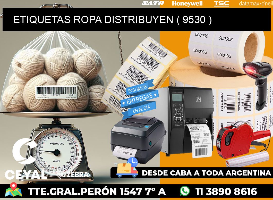 ETIQUETAS ROPA DISTRIBUYEN ( 9530 )