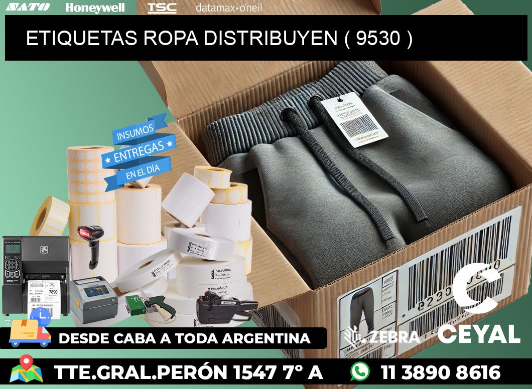 ETIQUETAS ROPA DISTRIBUYEN ( 9530 )