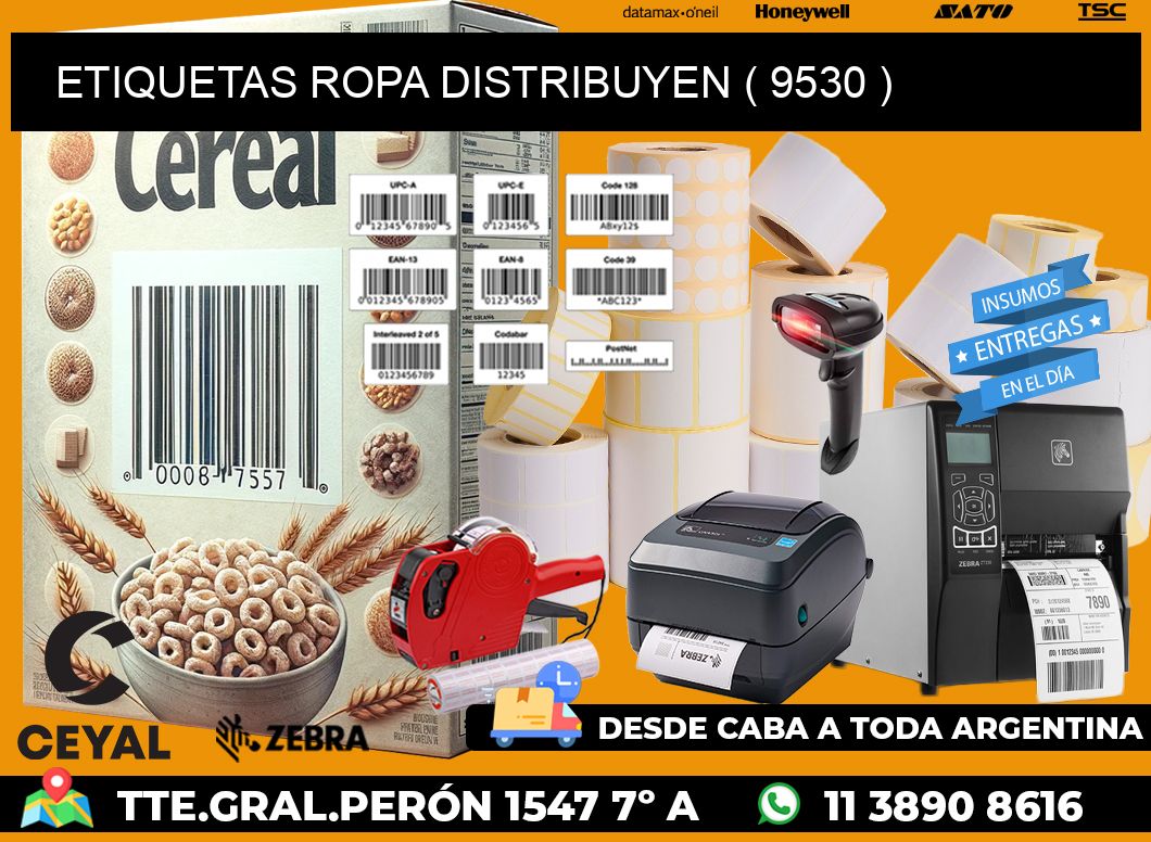 ETIQUETAS ROPA DISTRIBUYEN ( 9530 )