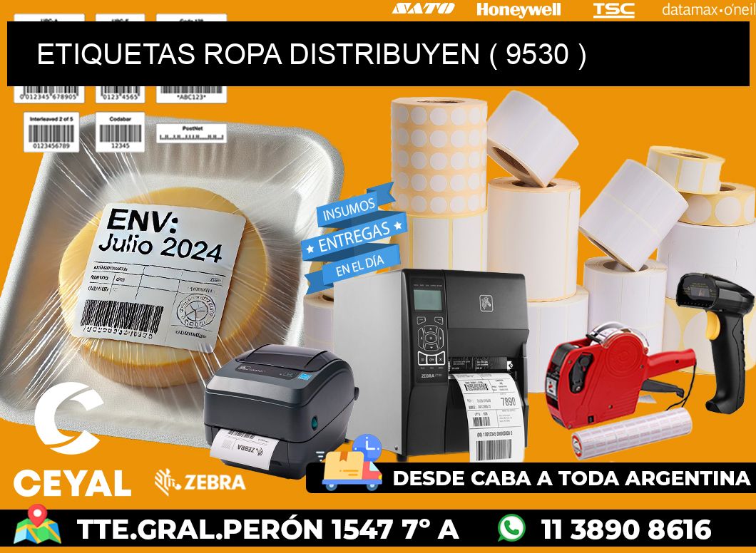 ETIQUETAS ROPA DISTRIBUYEN ( 9530 )