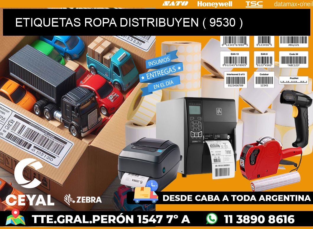 ETIQUETAS ROPA DISTRIBUYEN ( 9530 )