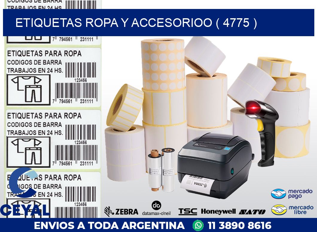 ETIQUETAS ROPA Y ACCESORIOO ( 4775 )