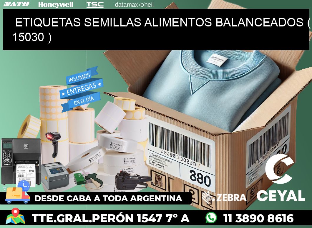 ETIQUETAS SEMILLAS ALIMENTOS BALANCEADOS ( 15030 )