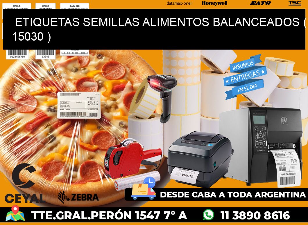 ETIQUETAS SEMILLAS ALIMENTOS BALANCEADOS ( 15030 )