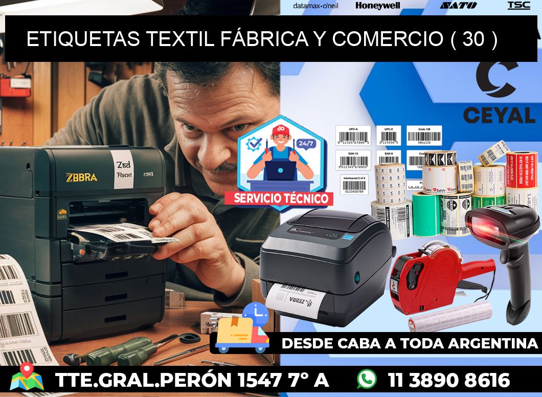 ETIQUETAS TEXTIL FÁBRICA Y COMERCIO ( 30 )