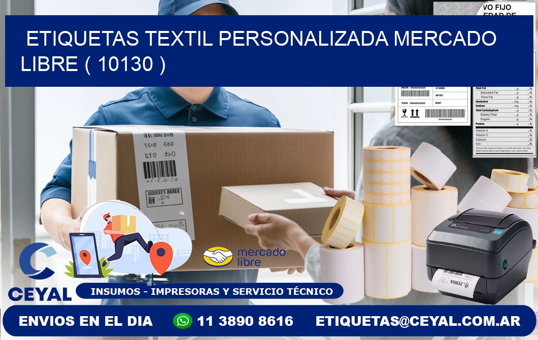 ETIQUETAS TEXTIL PERSONALIZADA MERCADO LIBRE ( 10130 )