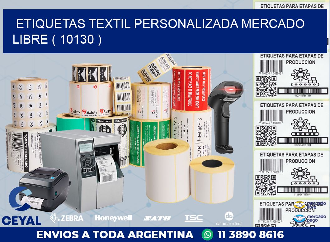 ETIQUETAS TEXTIL PERSONALIZADA MERCADO LIBRE ( 10130 )