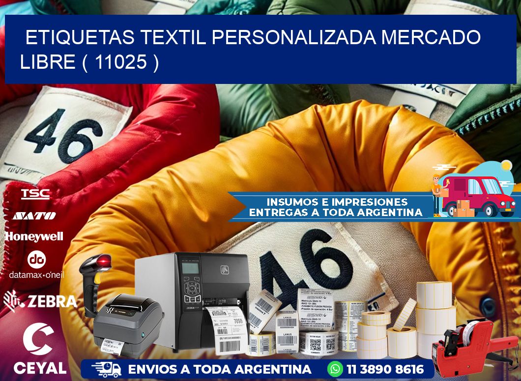 ETIQUETAS TEXTIL PERSONALIZADA MERCADO LIBRE ( 11025 )