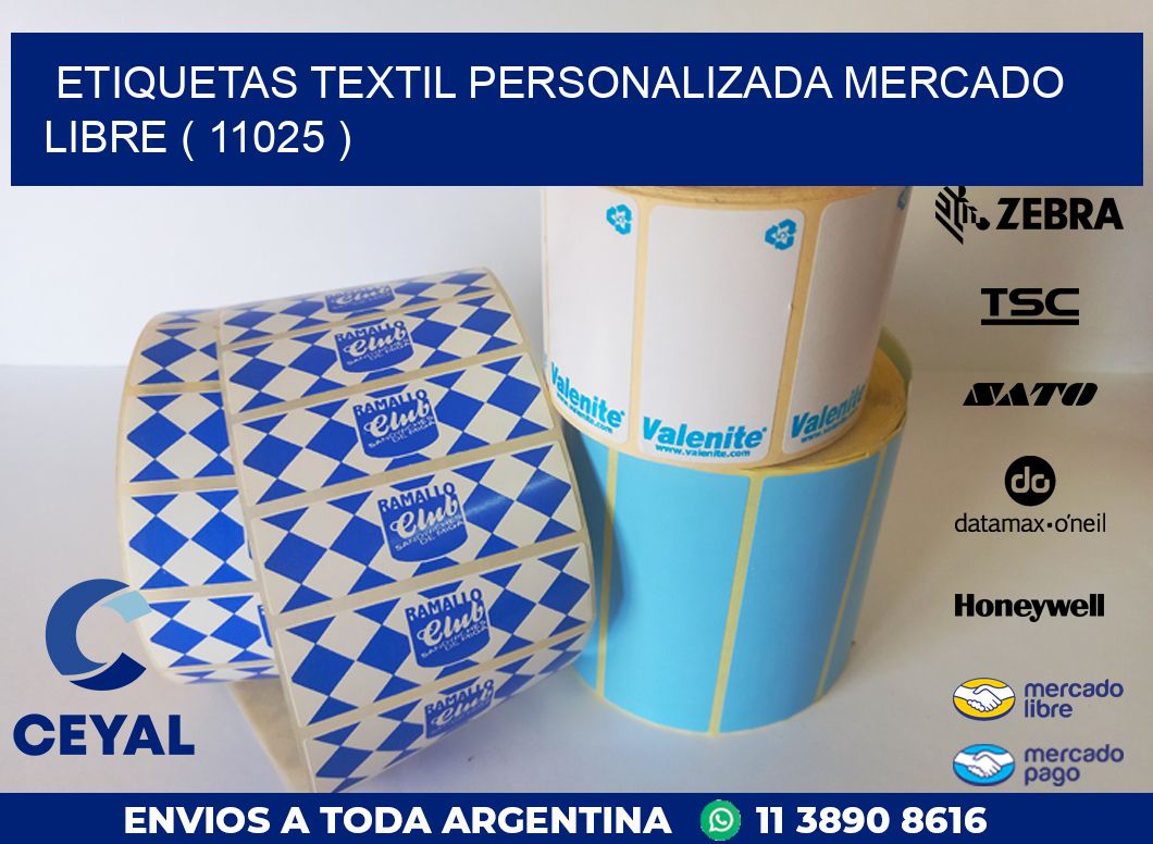 ETIQUETAS TEXTIL PERSONALIZADA MERCADO LIBRE ( 11025 )