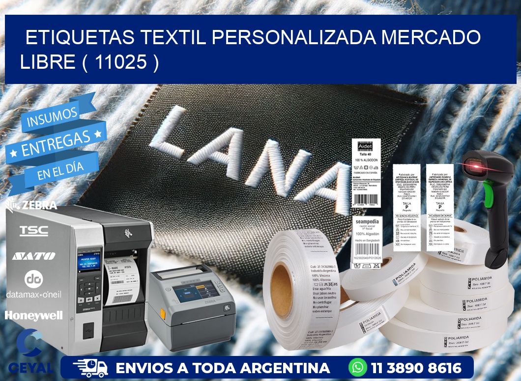 ETIQUETAS TEXTIL PERSONALIZADA MERCADO LIBRE ( 11025 )