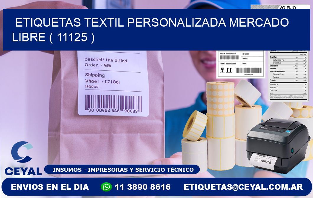 ETIQUETAS TEXTIL PERSONALIZADA MERCADO LIBRE ( 11125 )