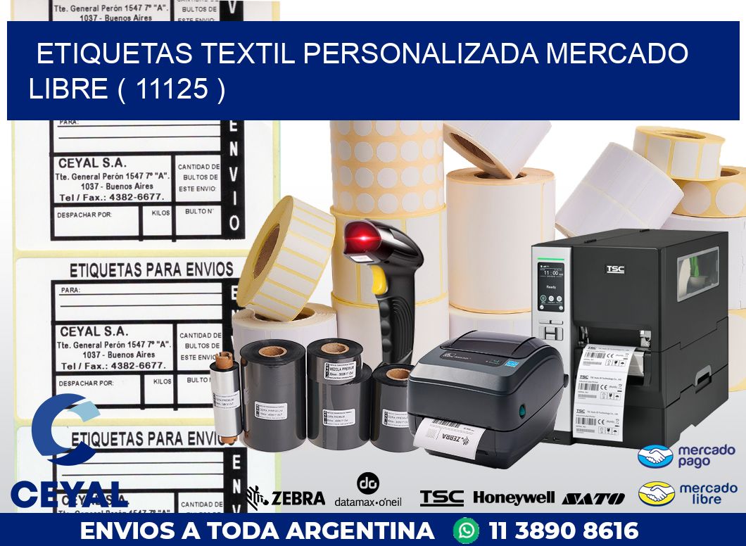 ETIQUETAS TEXTIL PERSONALIZADA MERCADO LIBRE ( 11125 )